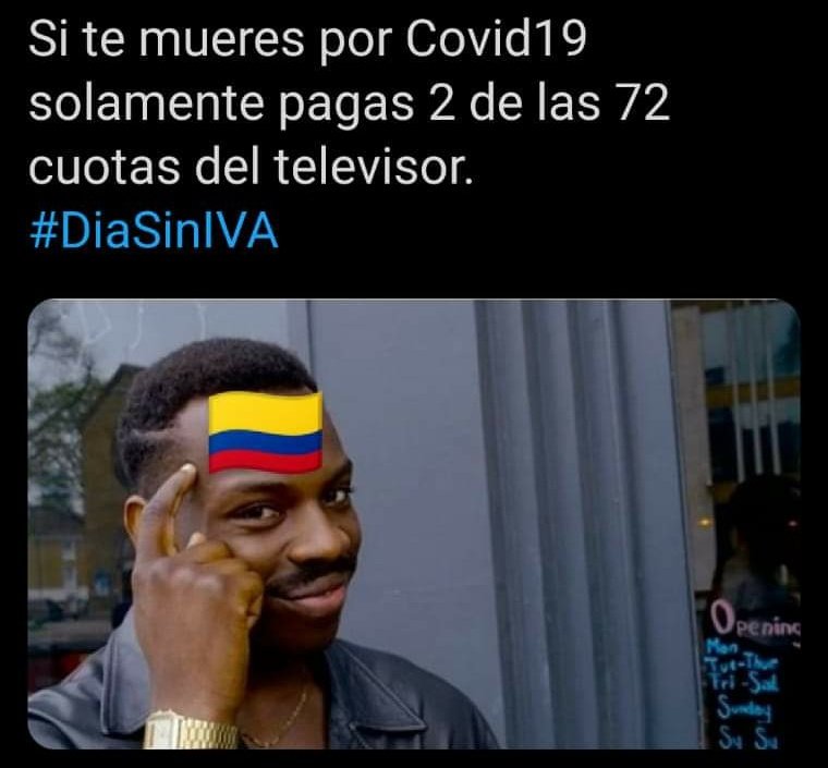 oscartorjiao's tweet photo. @jromerotarazona @HassNassar @MinHacienda @DIANColombia @infopresidencia Crecimiento del #coronavirus 1000% faltó ese datico https://t.co/l9BKFOA3RC