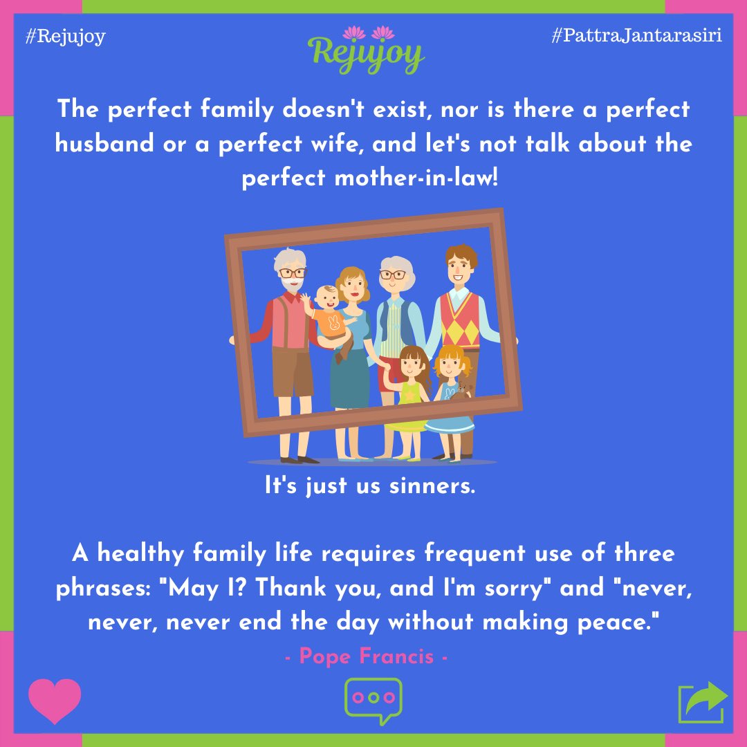 rejujoy's tweet photo. Daily Dose Of Joyful Life "Family Matter" Tacitc  #joyfullife #happines #positivity #hope #pattrajantarasiri #yogalife #joy #rejujoy #positively #rejujoylife https://t.co/2bdDDNHdYk
