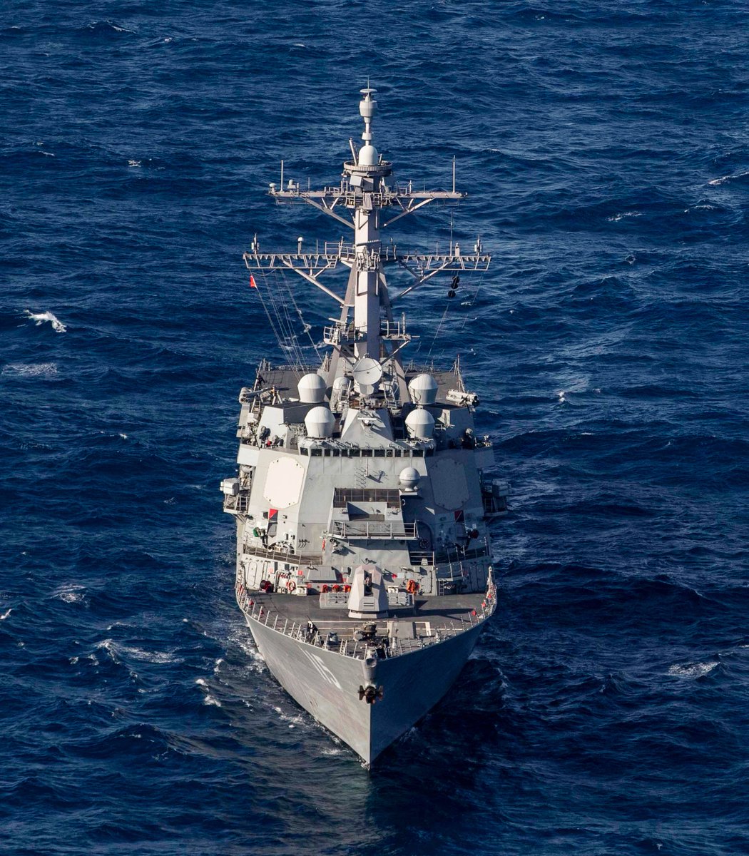 nose_anpo's tweet photo. #米太平洋艦隊 発表:#イージス駆逐艦 #RafaelPeralta(#DDG115) が #東シナ海 で #5インチ砲 のみならず、#Mk38 #25mm機関砲 の実射試験を実施したって。 #DDG115 #NavyReadiness @US7thFleet https://t.co/qlpDQjqsWh