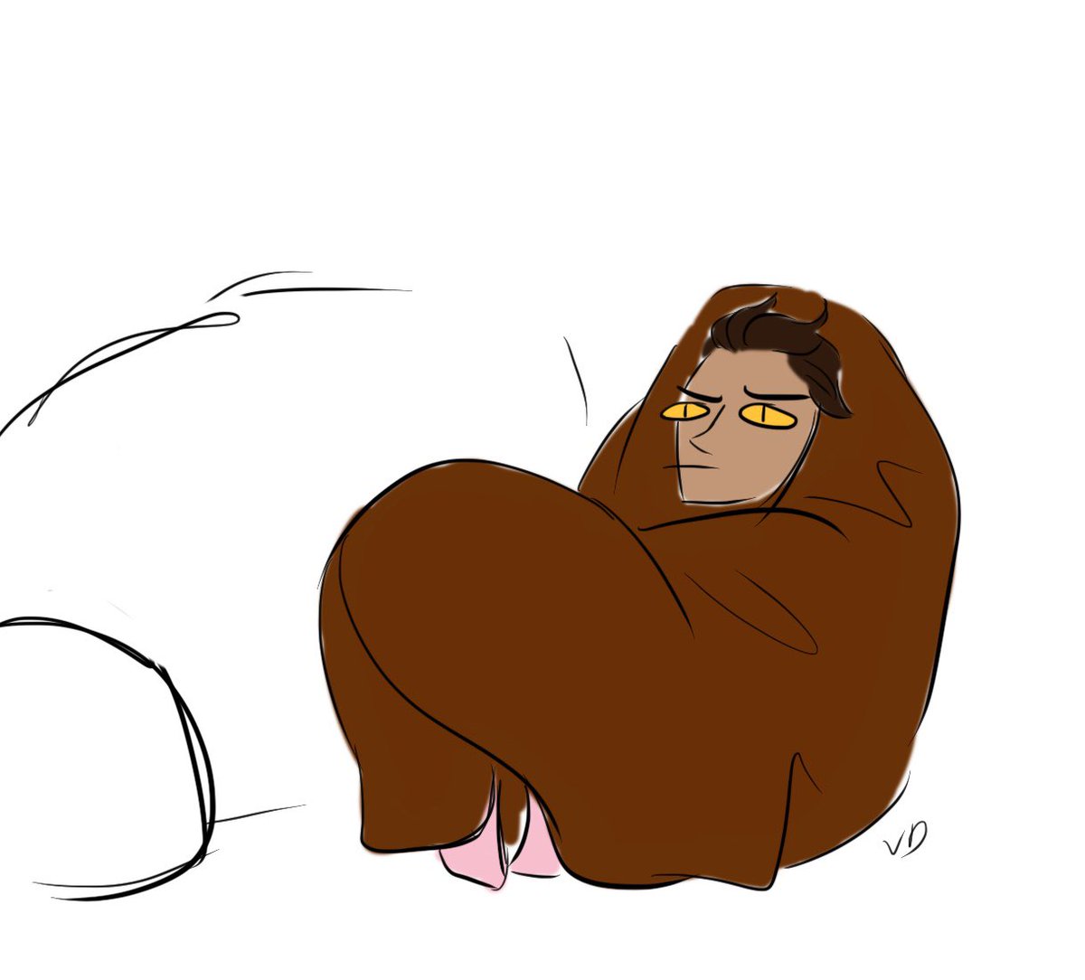 Valerie_Sparkle's tweet image. Sometimes Crowley is a sad little blanket roll but at least Aziraphale knows how to cheer him up
Some Book Omens again