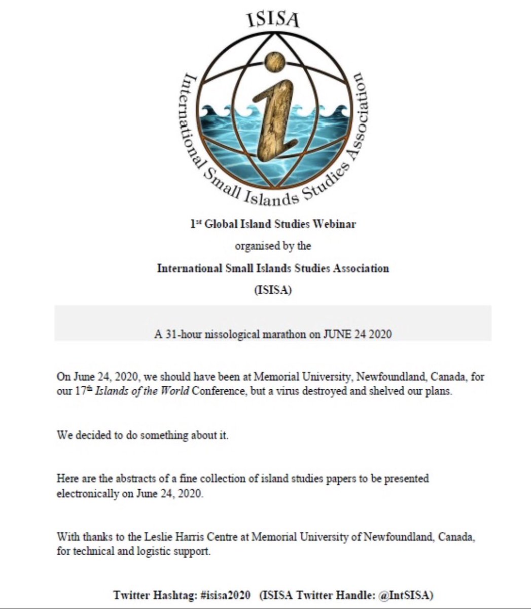 <a href="/USPLaw/">USP School of Law</a>’s <a href="/MKrakat/">Michael B. Krakat</a> is presenting at #isisa2020 on Wed 24 June 2020 at 10AM (GMT+11) on ‘Crisis Citizenship and Legal Indeterminacy in South Pacific Small Island States: Cash-for-passport programs between corona lock-downs and the desire for individual global mobility.' 

#usplaw