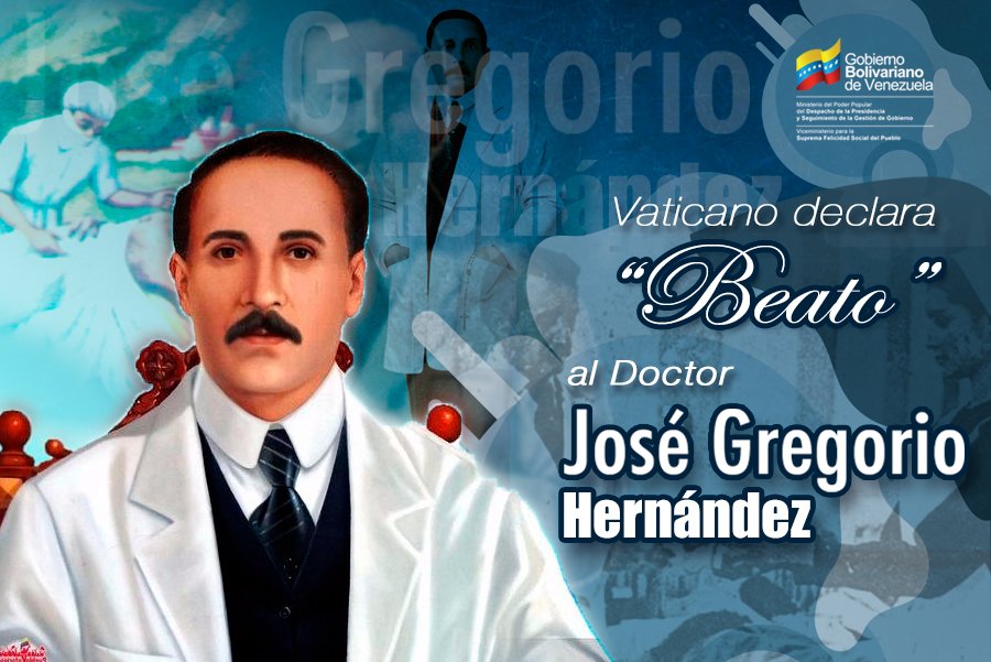 Venezuela de júbilo, el Doctor José Gregorio Hernández, será Beatificado @pestanaajl @vmsfelicidad @NicolasMaduro @MisionDrJGH @elsistema @Conapdis @salainass @CONADECAFRO @gladysrequena @MNegraHipolita #JorgeEMarquezM