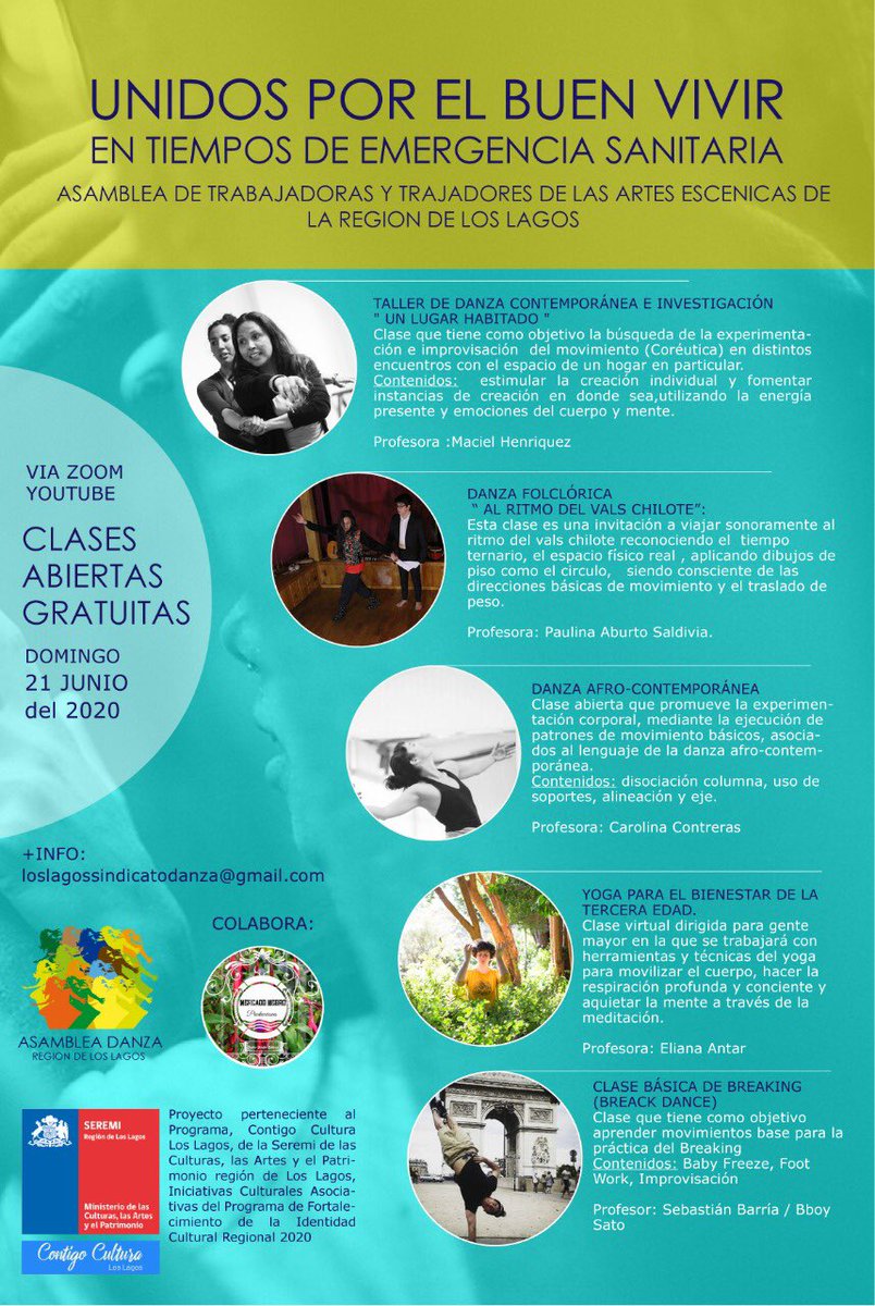 Asambleadanza's tweet photo. Felices de anunciar nuestras primeras clases!
.
Si te suscribes al canal de YouTube de Artes Escénicas, recibirás notificaciones cuando haya nuevos videos de clases y más, en el siguiente link✨ 
.
https://t.co/vYxhuxBRfP
.
#Somostrabajadorxsdelmovimiento #AsambleaDanzaLosLagos https://t.co/0zptiBYkwL