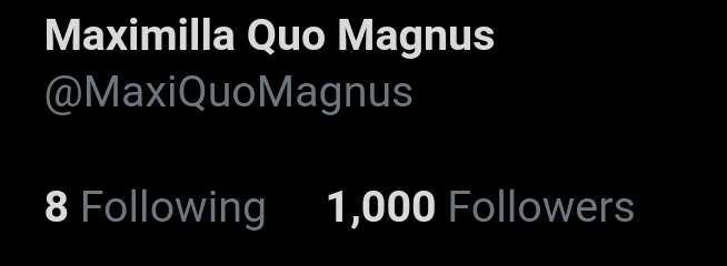 MaxiQuoMagnus's tweet photo. We hit 1k, fellow followers of the empire. Im probably going to regret this, but DMs are open. 
I hope you continue to appreicate the misadventures of one resonant centaur knight trying to confess to her liege. https://t.co/bvbXxxstqt