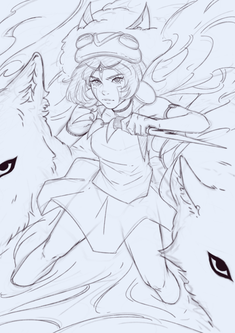 Further WIP on Princess Mononoke ?

#artph #artistsontwitter 