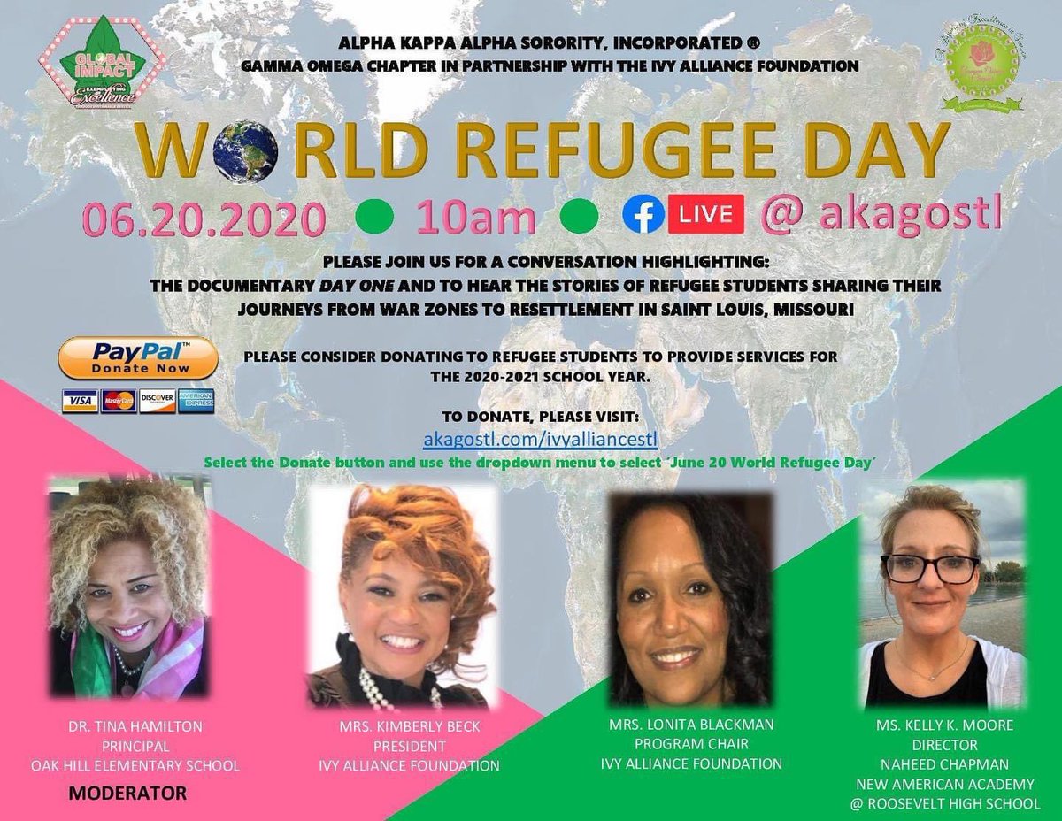 Join me for a conversation with Kelly K. Moore and her students tomorrow for World Refugee Day.
