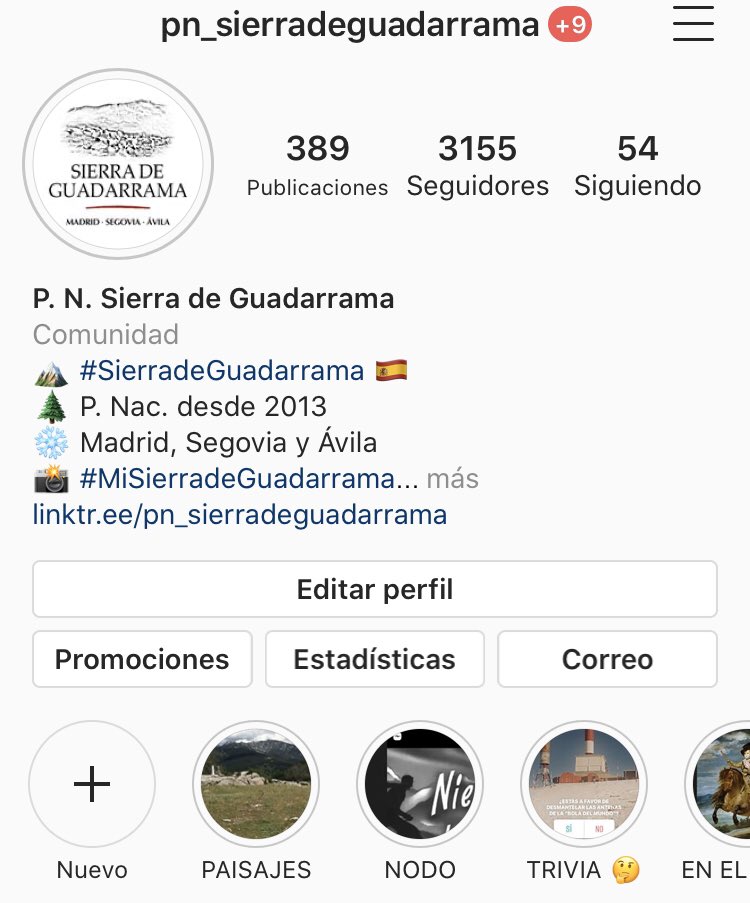 Creada hace poco más de 10 meses y la cuenta dedicada a la #SierradeGuadarrama en Instagram ya supera los 3100 seguidores. 

Un proyecto personal para difundir los valores naturales, ecológicos y culturales que encierra nuestra querida Sierra. 

instagram.com/pn_sierradegua…