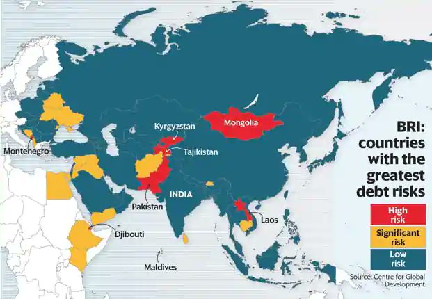 INDIA VS CHINA:-******************Reason for chinese behavior:-4) china wants to emerge as a global leader throgh its BRI(belt and road initiative) project and wants to lower the USA dominance