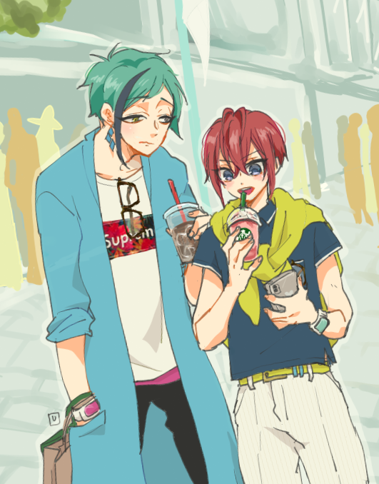 08.買い物
#30日CPチャレンジ #フロリド #twst_BL 
お買い物デートするフロリドちゃん☺️ 