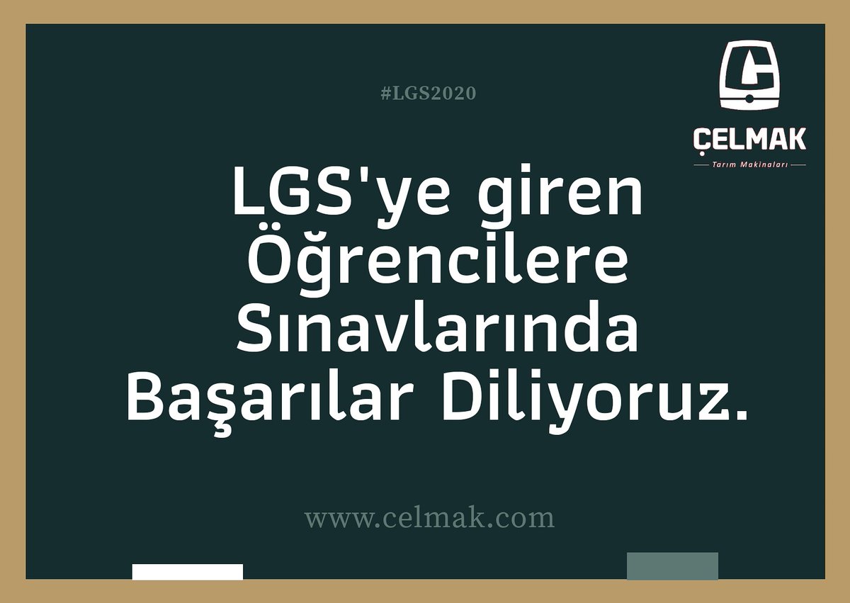 CELMAK_TARIM's tweet photo. #celmak #lgs2020 #LGS #Başarılar #Sınav https://t.co/SL5yuWYCun