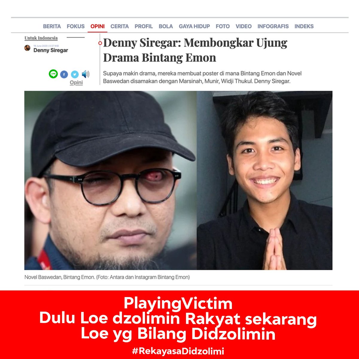 F A On Twitter Pendekar Mata Satu Bermain Rekayasadidzolimi