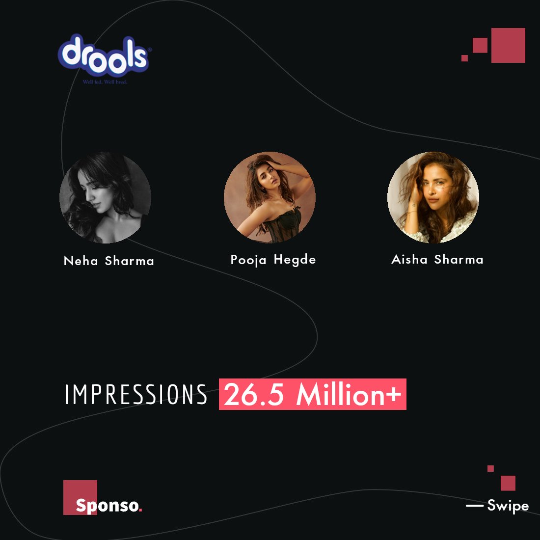Sponso3's tweet photo. Campaign Snapshots!

Celebrities and their love for pets is quite known and followed by pet lovers on social media platforms. To tap this audience, Drools India, launched an influencer marketing campaign around Christmas last year.

#DroolsIndia #InfluencerMarketing #Sponso https://t.co/026dWW9HIR