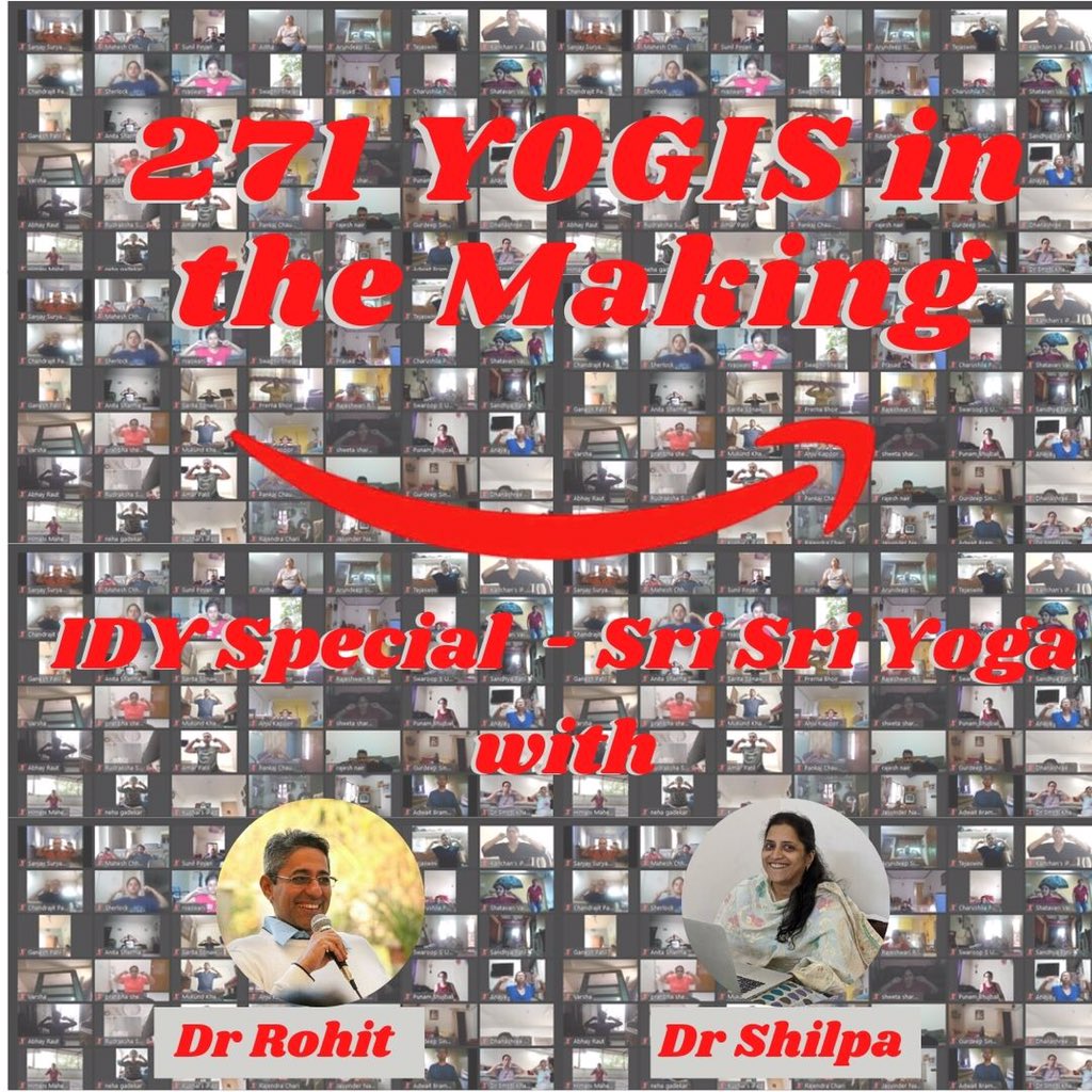 sabharwalshilpa's tweet photo. Amazing seva done by our young team of @andheriaol to organize this fantastic #SriSriYoga level 1 program on the occasion of #IDY2020. This program facilitated by myself and @drrohitsab will end tomorrow with a live session with Gurudev @SriSri ji.

#YogaDay2020 #YogaDay https://t.co/o4NKCNDOEE