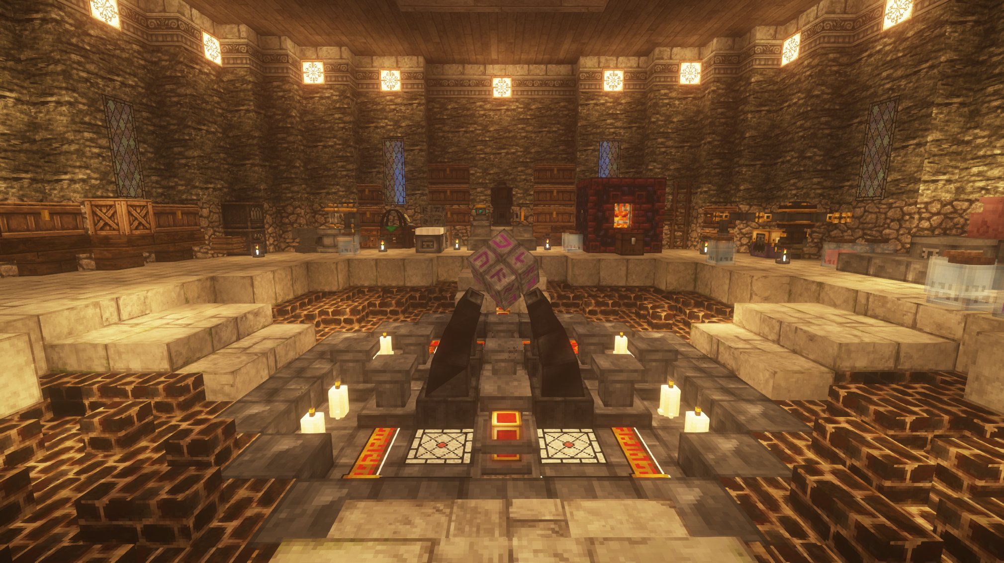 フミヤ マイクラ三昧 久しぶりの投稿 魔術研究所 海外の天文台をモチーフに作ってみました Thaumcraftに天体観測の要素もあるしで ここで色々怪しい研究が行われています Mod鯖 Minecraft Thaumcraft T Co R5smdcsi96 Twitter