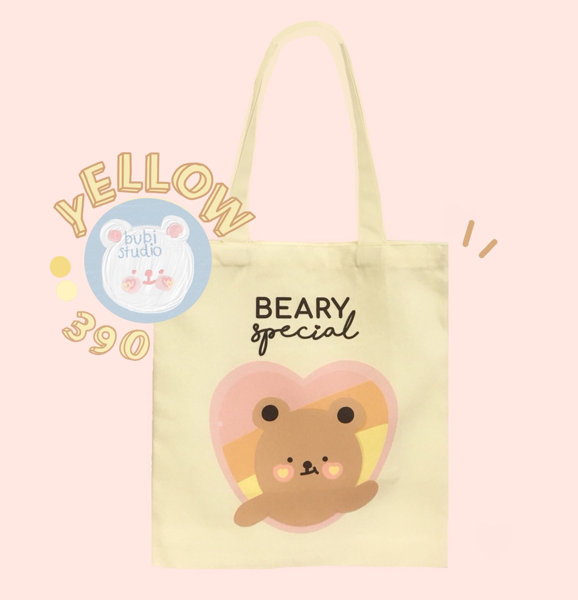 blynastuff's tweet photo. Give Away ฉลองเปิดร้าน 💛🧸
น่านั้กไจ้มั้ย น่านั้กไจ้นึ้ป่าวว 
#แจก กระเป๋าผ้า you’re BEARY SPECIAL สีละใบไปเล้ย 

เราวาดเอง ตัดเย็บอย่างดี ใบใหญ่ใส่เอสี่ได้สบายๆ ตั้งใจใส่ใจมากๆเลยน้า ไม่ซ้ำใครแน่นอน

กติกา rt+follow ร้านบู้บี้หน่อยน้าคับ🥺
#แจกฟรี #แจกฟรีไม่รีได้ไง https://t.co/NgxuJsar9S