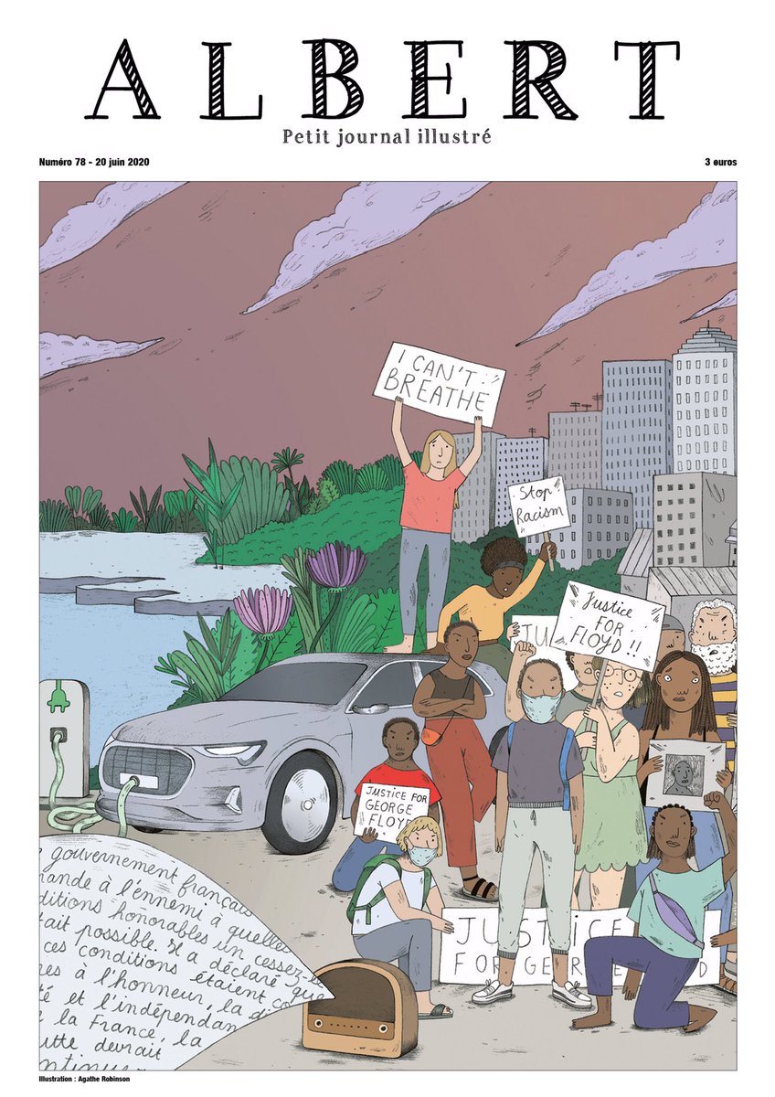 albertlejournal's tweet photo. Voici la Une du numéro 78, illustré par Agathe Robinson et disponible dès aujourd’hui ! https://t.co/jgstWPTK0F