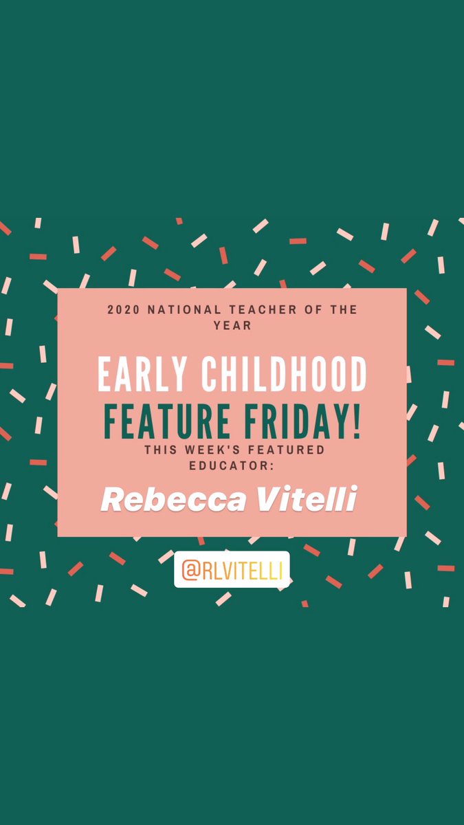 TabathaRosproy's tweet photo. This week’s #NTOYFeatureFriday is @RebeccaVitelli4 of Delaware! She teaches an inclusion preschool classroom, where love, acceptance, and celebration of each child’s unique self guide her teaching! Thank you for your incredible work in ECE! ❤️ https://t.co/Zupj2A8QRa