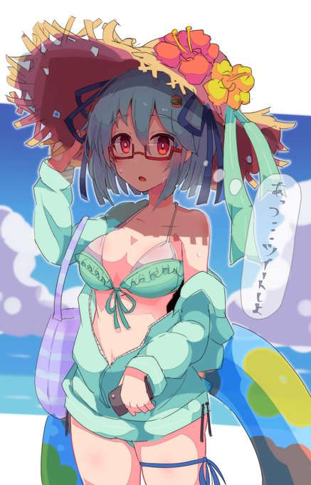 避暑地とハンバーガーちゃんとスマホ 