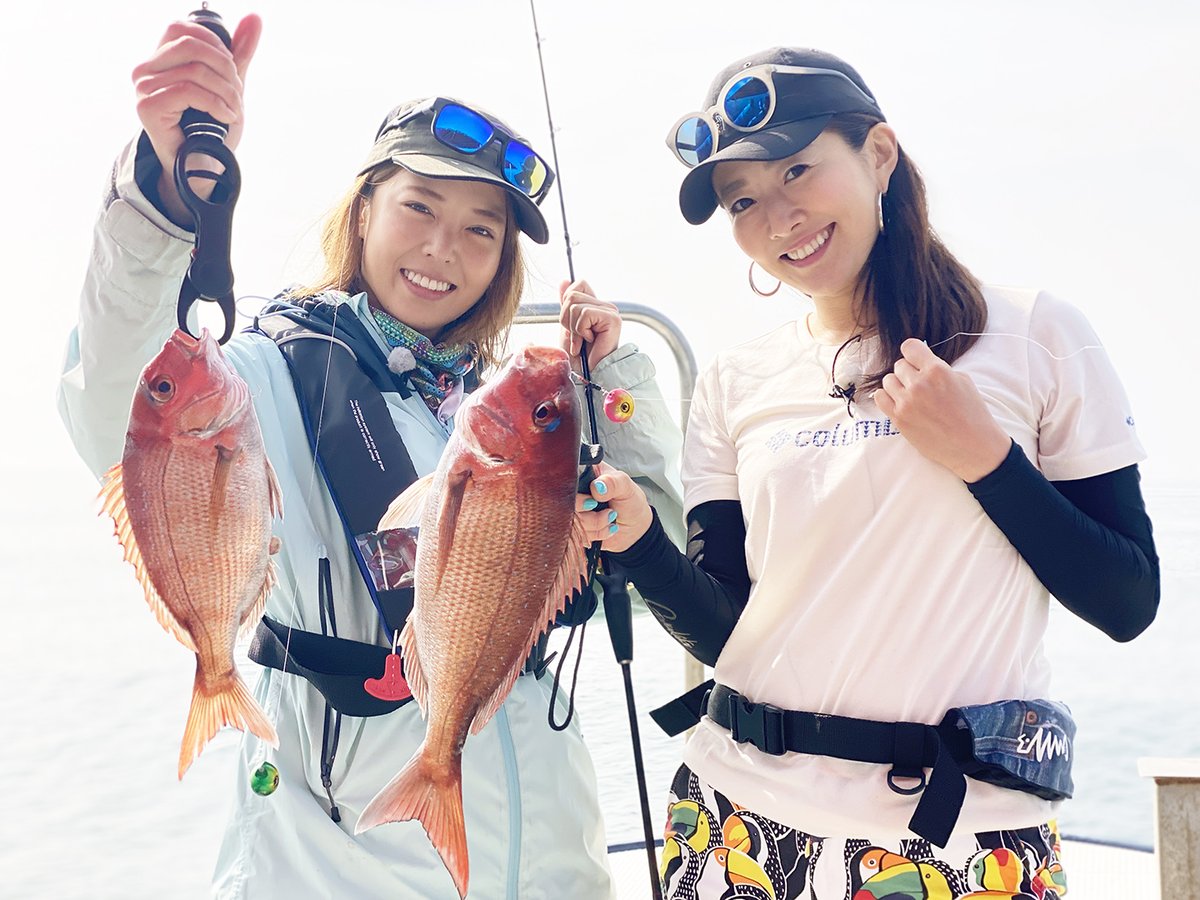 釣りビジョン 初回ゲストは 干物グラドル 兵庫県明石市で タイラバ 釣りたガール 濃いめ 1 村西利恵 吉野七宝実 放送は 6月28日 日曜22時から 釣りビジョン 釣り フィッシング Fishing 釣りビジョンみてね 釣りた ガール 釣り