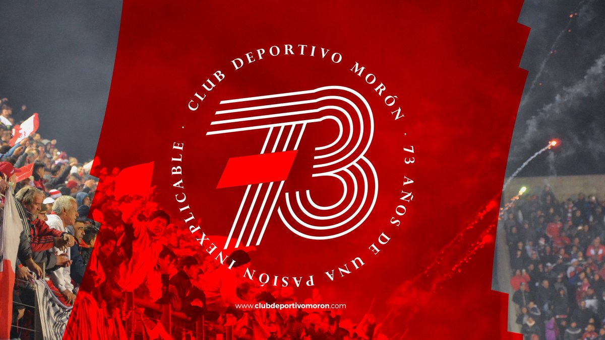 depmoronoficial's tweet photo. #73Aniversario
Hace 7️⃣3️⃣ años nacía la mayor pasión del Oeste ❤

¡FELIZ CUMPLEAÑOS, #MORÓN! 🥳

Una celebración distinta a las anteriores, pero que nos encuentra más fuertes que nunca.

¡Brindemos por nuestros colores! 🥂 ⚪🔴⚪

#VamosGallo 🐓 https://t.co/IXrrPH2S8R