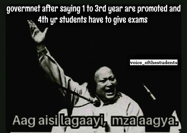 aksalfaazmusic's tweet photo. 1st 2nd and 3rd year students now you have to decide  you want to stand with us like we did or you will just watch us suffer 
#StudentsLivesMatter
#finalyearexams
@IPUsociety @student_ipu @ipubuzz @IpuRants @ipustudentunion @IpuSwa @GgsipuStudents 
#unitedwestanddividedwefall https://t.co/RDrSc3G9fT