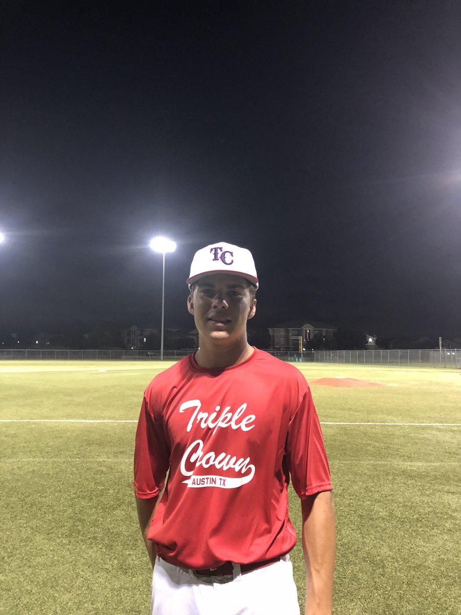 FiveTool's tweet photo. @FiveToolSTX F: Triple crown 18U 8, Pitchman Baseball 18U 7. 
PoG: @walker_kohler 2-2, 3B, 3 RBI https://t.co/Su0NjTpnUX