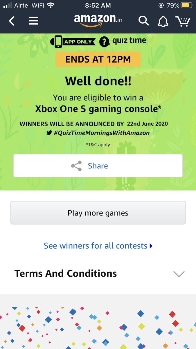 vicky_samanta's tweet photo. #QuizTimeMoringsWithAmazon 
Kab jitunga ki bhi nhi https://t.co/yj8IqGPkv1