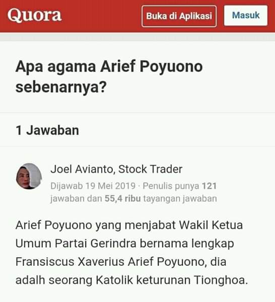 Pantesan  bacotnya waketum <a href="/gerinda/">rinda seftianda</a>  kudran kadrun, ternyata dia kafir..