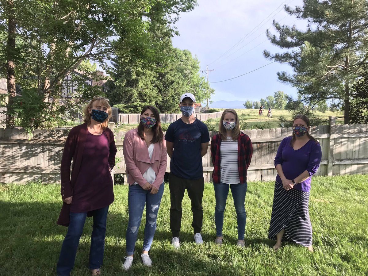 @ first backyard lab meeting with Jess’ signature crafted masks.