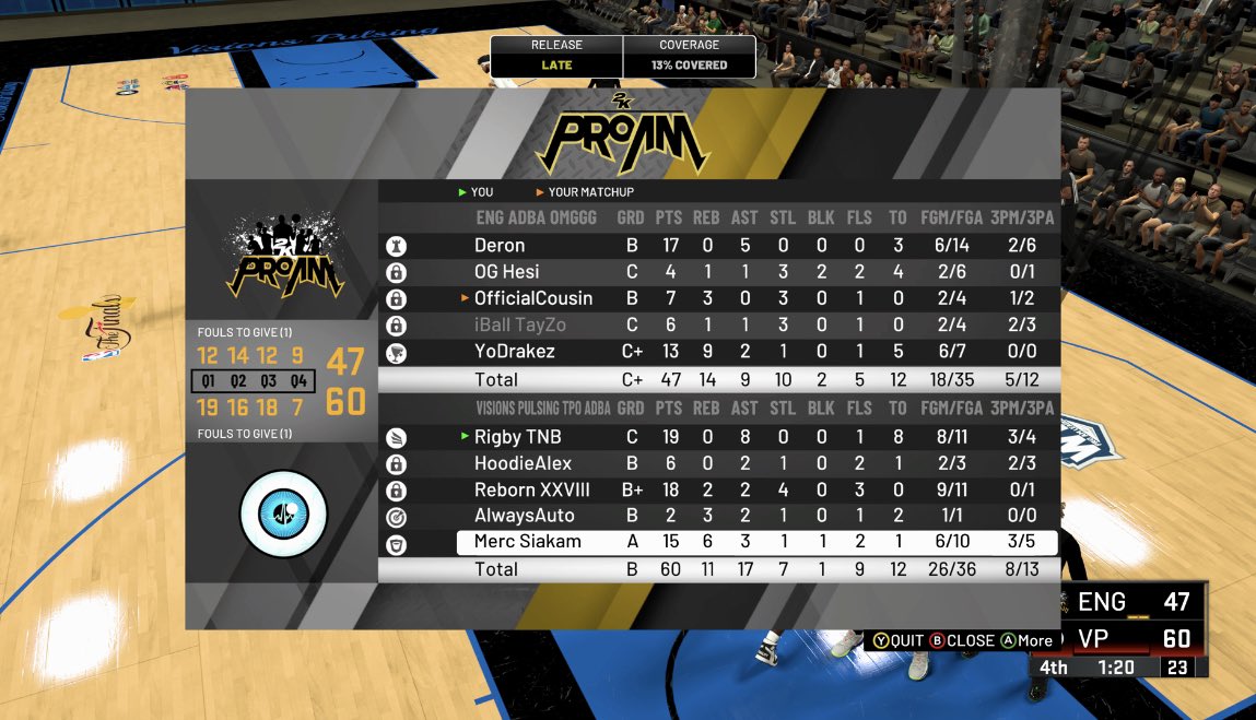 We beat ENG and move onto Rd 5 of the <a href="/AdbaPro/">ADBA</a> playoffs 🌬 @RankEm_ <a href="/2kCompGames/">Jelani Mitchell</a> <a href="/youFamousEnough/">2KL</a> <a href="/GsTaR____/">🥶</a>
