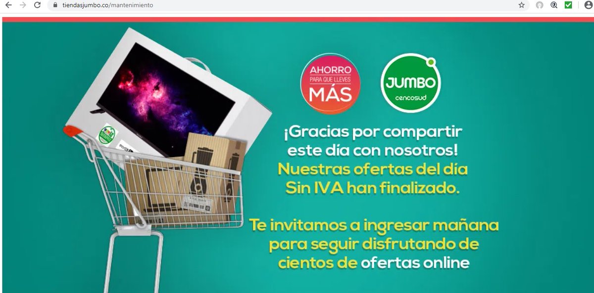 carlos_rivera27's tweet photo. @DesignUnivone @TiendasJumboCo Lo mismo me paso, perder todo un dia en una pagina web; eso es una burla e irrespeto, y al final del dia ponen "!Gracias por compartir este dia con nosotros!". @RoboSinIva @PuntosCencosudC @infopresidencia https://t.co/bhEhde7war
