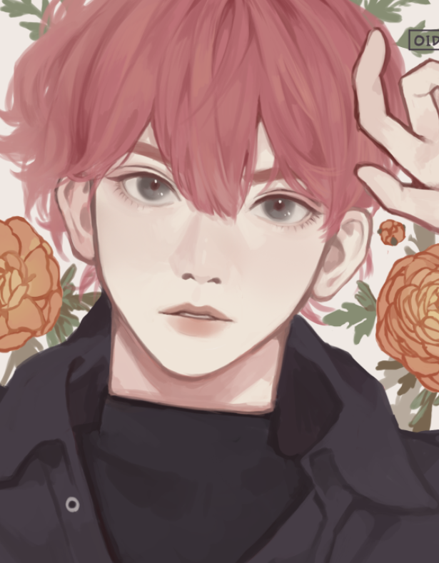 oidarks's tweet photo. in the language of flowers, a bouquet of ranunculus says, "i am dazzled by your charms."

missing yeosang's pink hair hours T_T

#ATEEZ @ATEEZofficial #ATEEZfanart #YEOSANG #에이티즈 https://t.co/g7vUSMAJ65