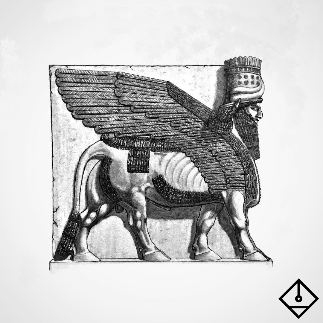 spacedmuseum's tweet photo. "Lamassu"
Graphite on 250gsm paper
2017
By: Noel Malamaya 
malamaya.noel
atelier.malamaya
.
.
#lamassu #arthistory #art #artph #graphite #onlineartmuseum #artmuseum #museum #onlineart https://t.co/4krrKiBUBw