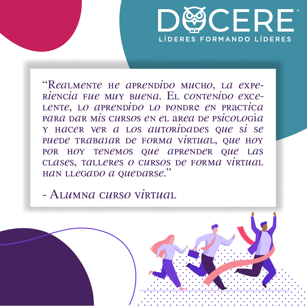 docerehn's tweet photo. “Realmente he aprendido mucho, la experiencia fue muy buena.... hacer ver a los autoridades que si se puede trabajar de forma virtual, que hoy por hoy tenemos que aprender que las clases, talleres o cursos de forma virtual 
han llegado a quedarse.”

- Alumna curso virtual https://t.co/tv03dOUau5