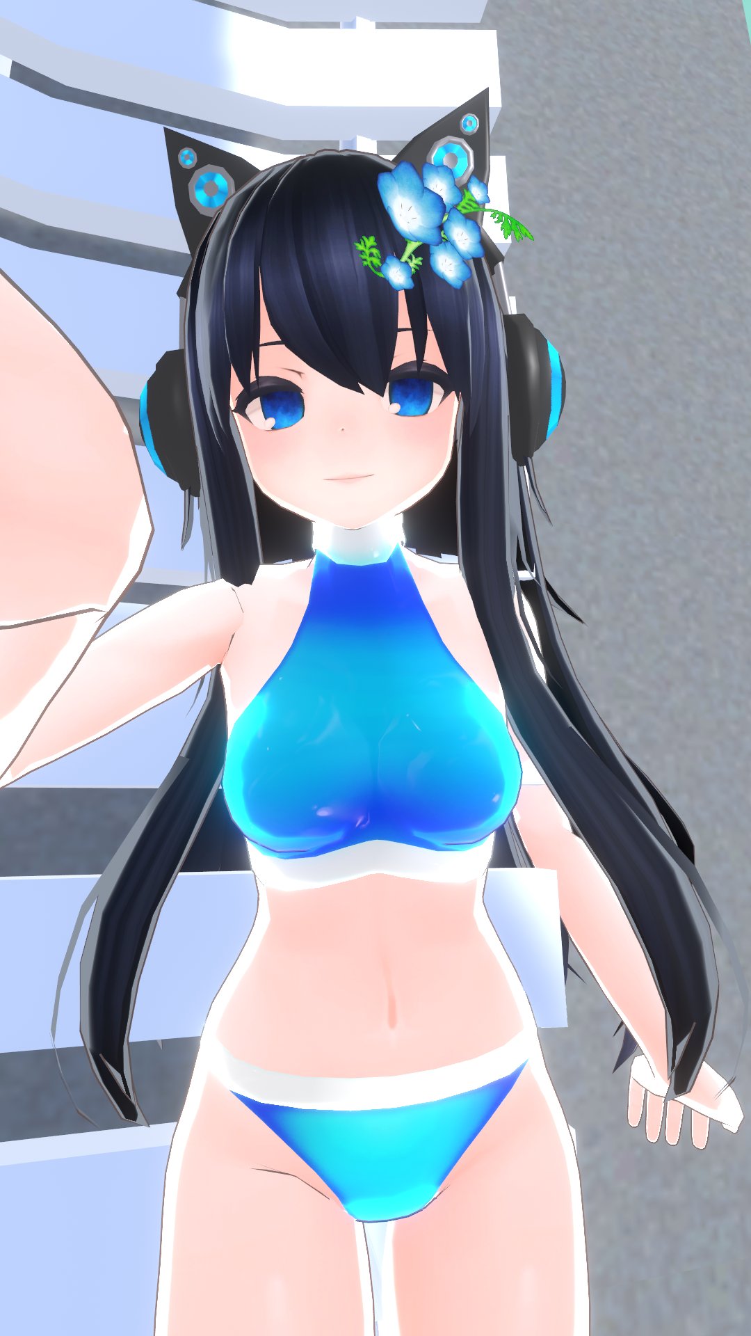 くろのわ Vrc水着愛好会 わしの着ていた水着はboothで販売中です このテクステャも追加しようかな コルネットちゃん用スポーティービキニ T Co Wocggtw07p
