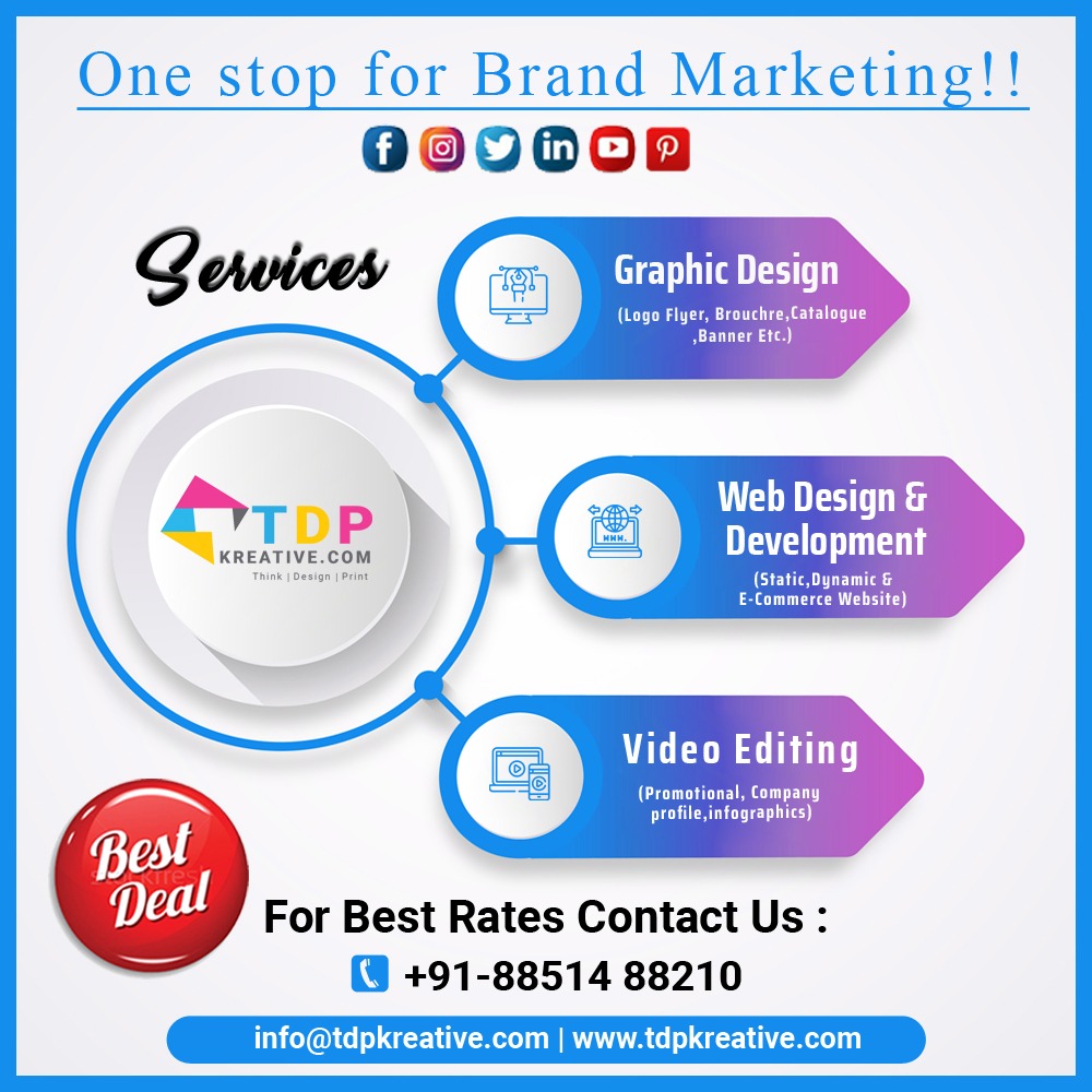 KreativeTdp's tweet photo. Use Internet as a Boom letting Your Business run online !!
One Stop for Brand Marketing !!
for details contact us : +91-8851488210
info@tdpkreative.comi | https://t.co/PmGdqG6py0
#graphicdesign #webdesign #webdevelopment #tdpwork #socialmediaservices #bestservice #tdpkreative https://t.co/CnCJ0LMRiz