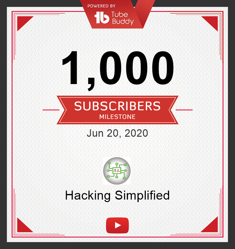 AseemShrey's tweet image. Thanks a lot everyone 😊

youtube.com/channel/UCARsg…

#hackingsimplified
