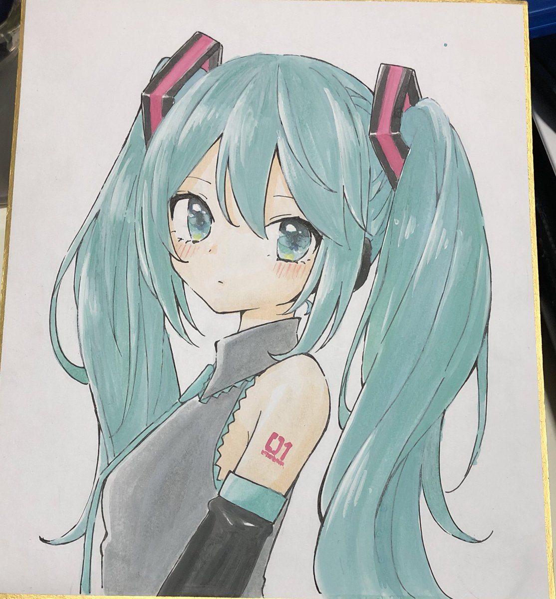 アナログ色塗りむっず 松りのイラスト