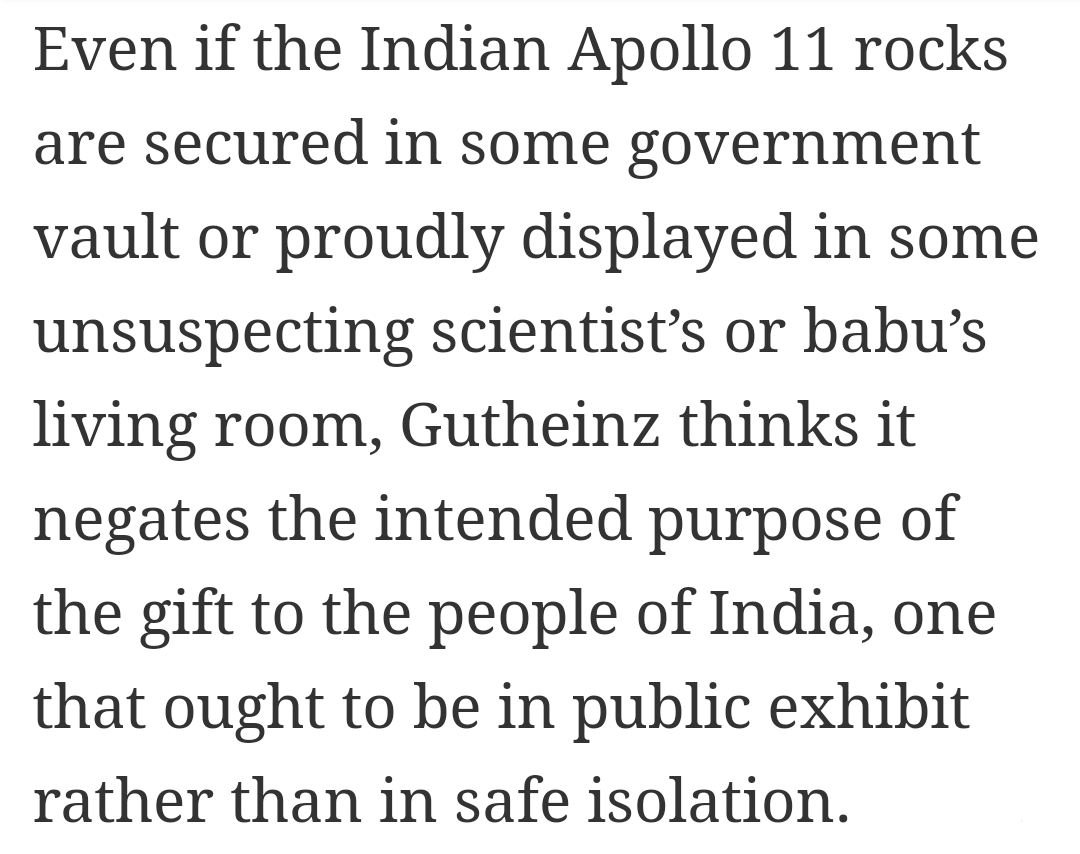 Towards the end, all I have to say is that if you happen to know somone from PRL or TIFR, do take a step forward in getting a confirmation of this historic relic and kindly ask them to make this exhibit publicly viewable.This sentiment from Joseph Gutheinz strikes the chord.