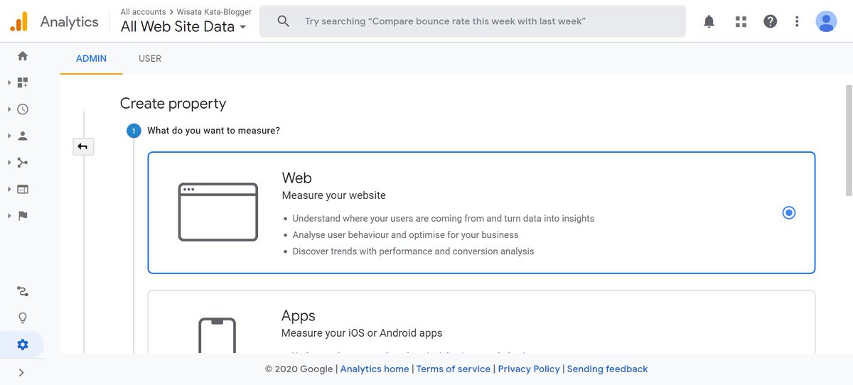 34. C. Pilih web >> scroll down >> klik "continue"