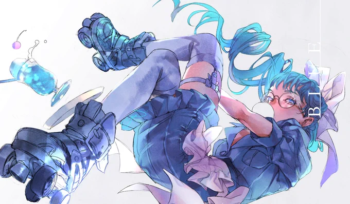 Dresscode: Blue #CLIPSTUDIOPAINT 