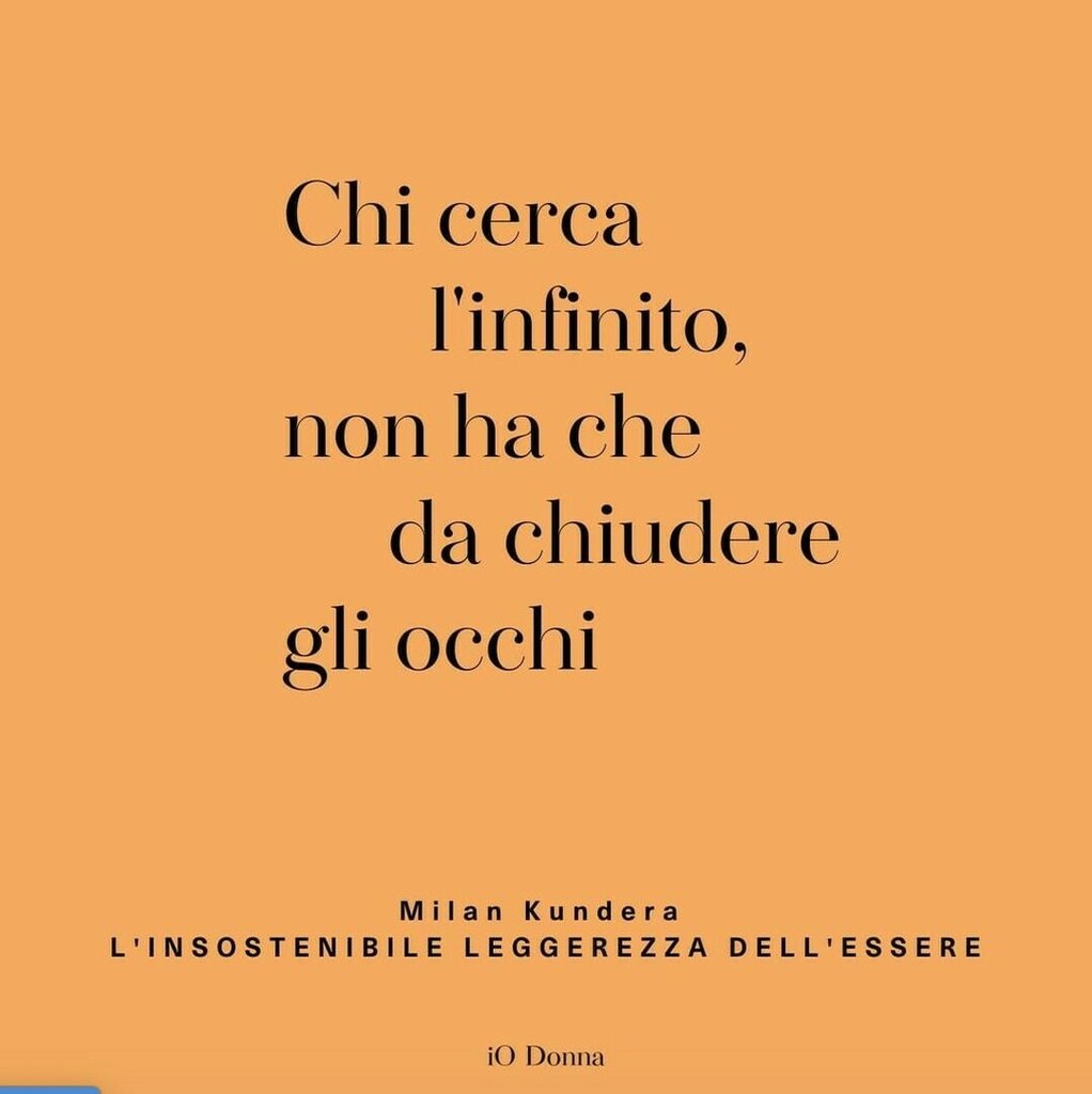 Corriere della Sera on X: Buongiorno con questa foto dal profilo Instagram  di @iodonna_it, il nostro appuntamento settimanale con le citazioni dai  grandi libri della letteratura. Questa volta tocca a Milan Kundera