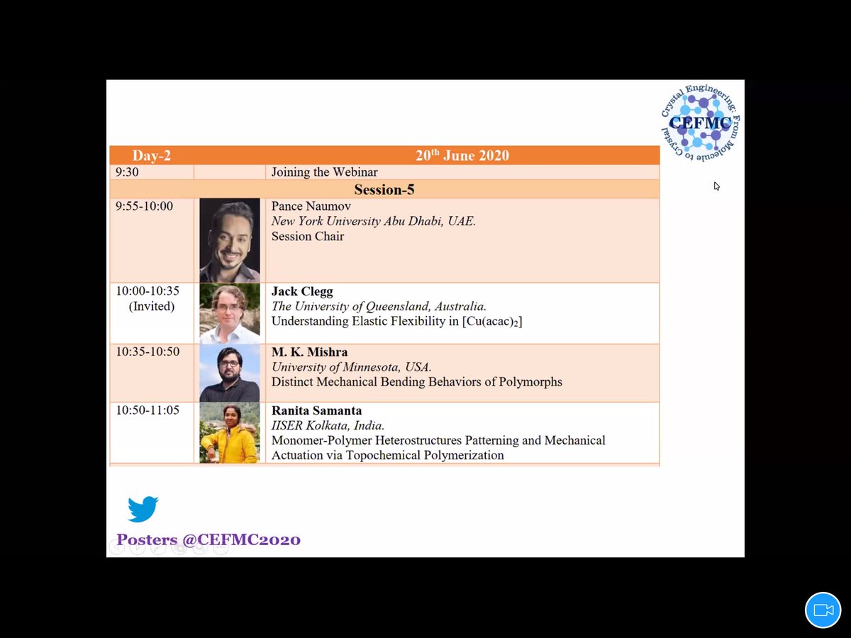 Crystal Engineering: From Molecules to Crystals 20 (@cefmc2020) on Twitter photo All set for day 2 of CEFMC2020 beginning with an invited lecture by Dr. Jack Klegg. Do join us now for an engaging day. <a href="/CGD_ACS/">Crystal Growth & Design / ACS</a> <a href="/CrystEngComm/">CrystEngComm</a> <a href="/GautamDesiraju/">Gautam R. Desiraju🇮🇳</a> <a href="/KumarBiradha/">Kumar Biradha</a> <a href="/cmallareddy/">C Malla Reddy</a> All set for day 2 of CEFMC2020 beginning with an invited lecture by Dr. Jack Klegg. Do join us now for an engaging day. <a href="/CGD_ACS/">Crystal Growth & Design / ACS</a> <a href="/CrystEngComm/">CrystEngComm</a> <a href="/GautamDesiraju/">Gautam R. Desiraju🇮🇳</a> <a href="/KumarBiradha/">Kumar Biradha</a> <a href="/cmallareddy/">C Malla Reddy</a>