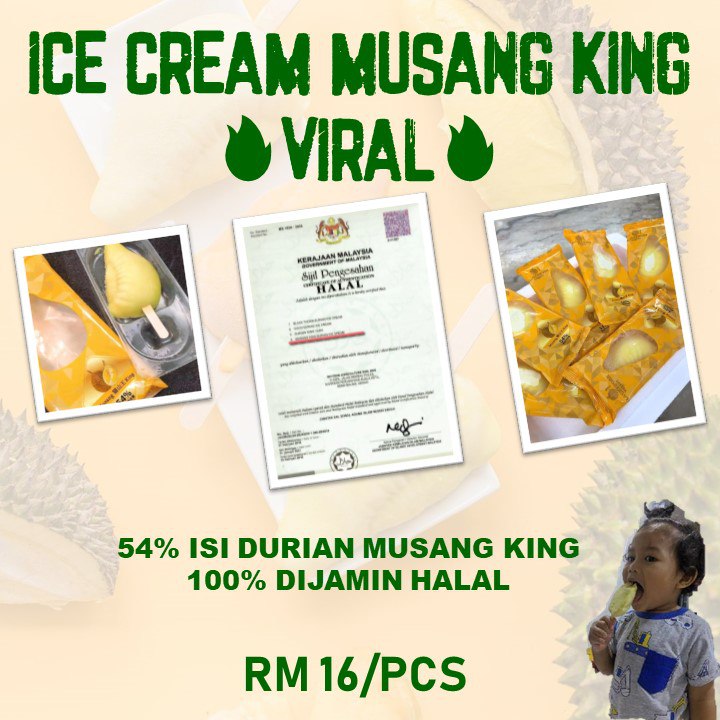 No. 1 Viral Musang King Ice Cream (DurianRush) Twitter