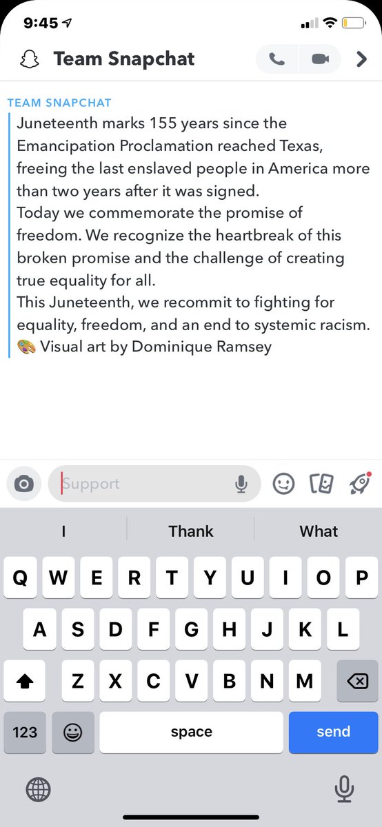 sunnynjhHBW's tweet image. 🥺 Snapchat over here educating their users @Snapchat #junetheenth ♥️