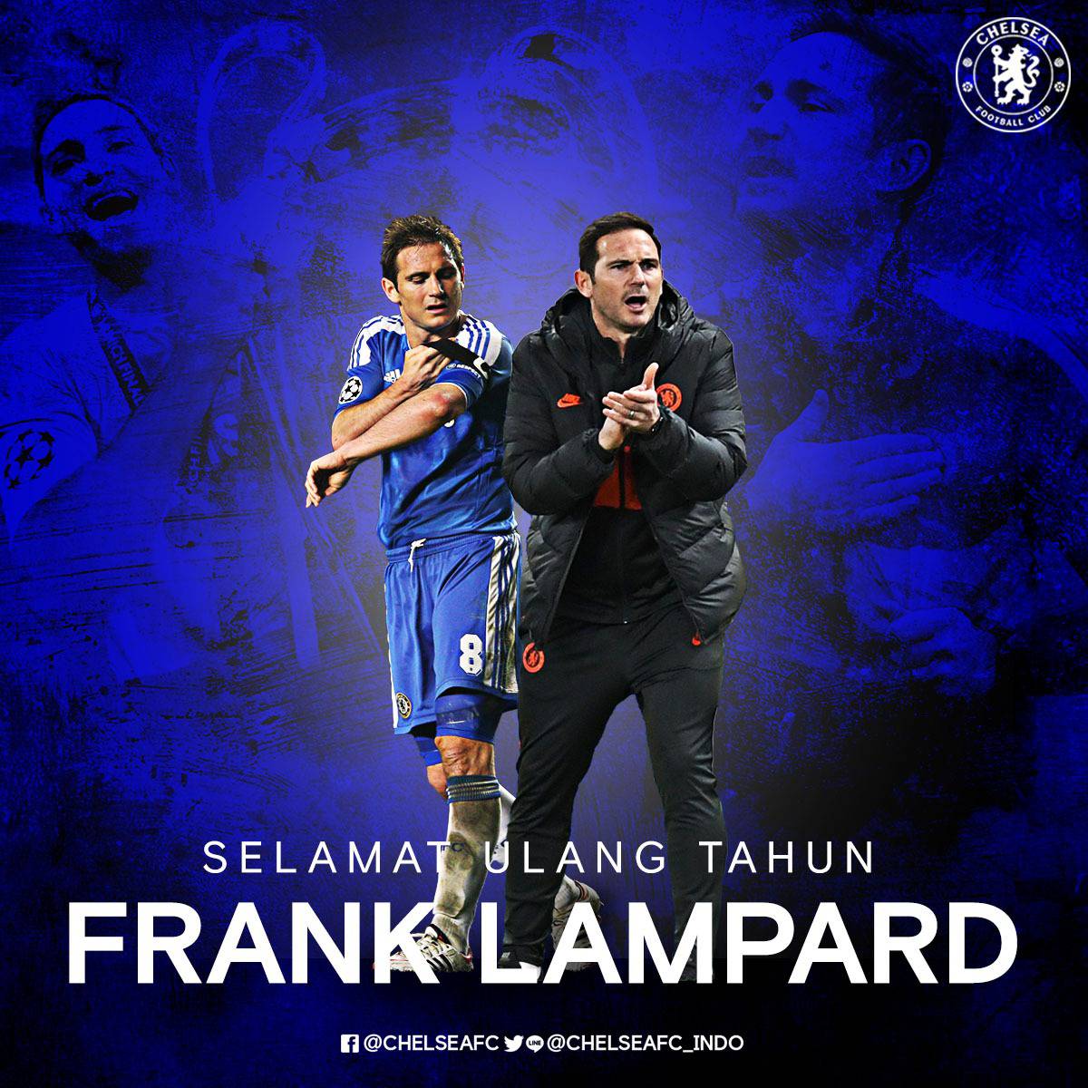 Legenda sekaligus pelatih kesayangan kita hari ini genap berusia 4⃣2⃣! 🥳

Selamat ulang tahun, Frank Lampard! 🎂

#CFCIndo