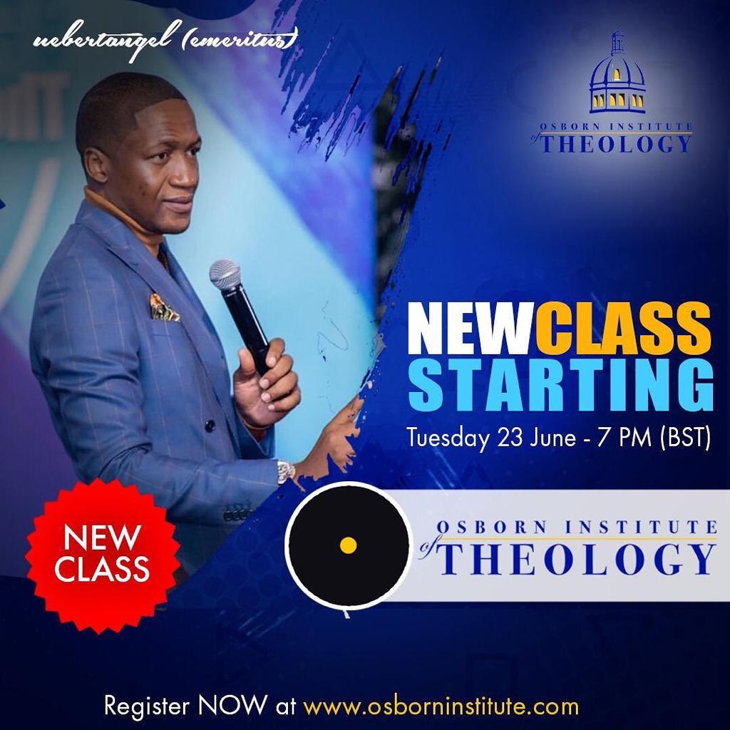OsbornInstitute's tweet photo. Join OSBORN INSTITUTE freshmen class with me this TUESDAY. Don’t miss it at 7PM (BST) that’s before the 9PM(BST) broadcast with prophetess BeBe. Go on the website to register for the certificate program with the accredited OSBORN INSTITUTE https://t.co/LDmbHJ0UHd