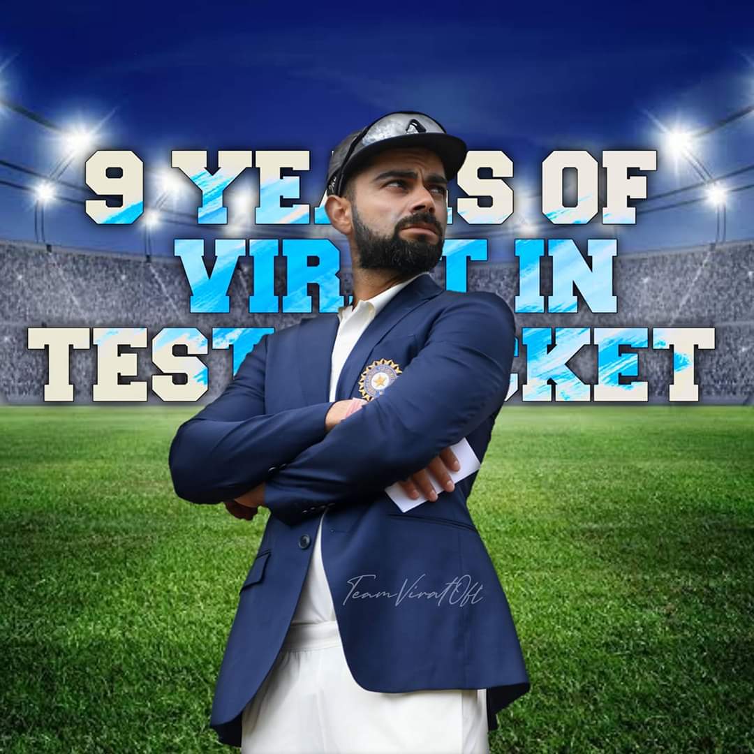 Kohli dominated test cricket both as a batsman and captain 🔥🔥 (80+ catches too)

Surely he will end with 10000+ test runs  40+ centuries ,10+ double centuries  and most successful Captain in test cricket 

#9YrsofVIRATinTESTCricket 
#ViratKohli