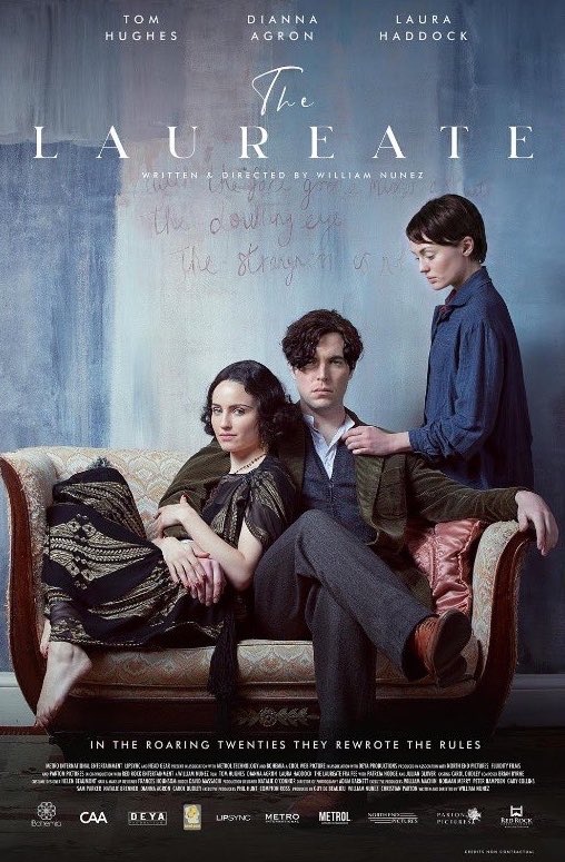 The first official poster for ’The Laureate’ has been released. 

Directed by <a href="/willn10/">William Nunez</a> and starring Tom Hughes, <a href="/DiannaAgron/">Dianna Agron</a>  and <a href="/laurajhaddock/">‎ً</a>