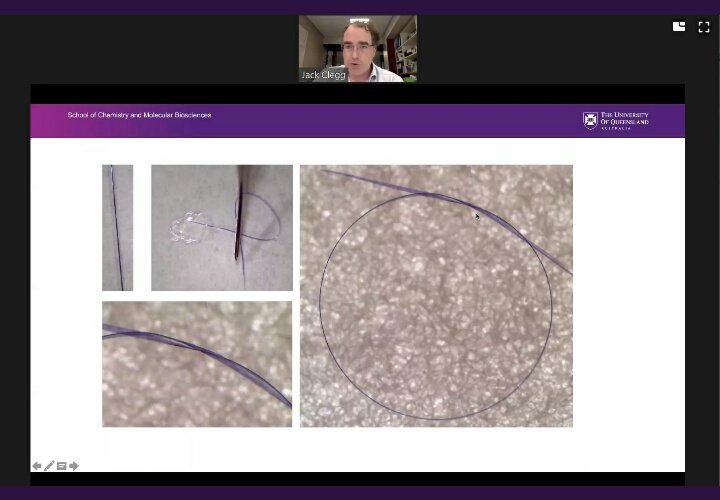 JulAlday's tweet photo. That's a crystal! 
Awesome talk @JackKClegg ! https://t.co/1ZvCd0RVBf